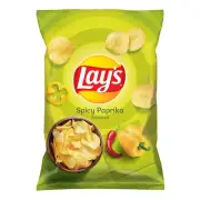 LAYS LAY'S - SPICY PAPRIKA FLAVOUR - LIMITED - 130G - POTATO CHIPS ICONIC