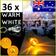 36 x Battery Operated LED Bulb Keyring Light Bulb FOR Paper Lanterns Wedding