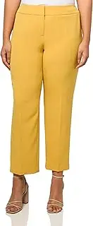 [Kasper] Women's Fly Front Slim Pant (Unlined), Butterscotch, 24 Plus