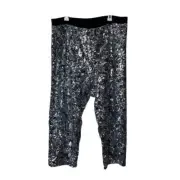 Anthropologie Porridge pascaline sequin trouser pants plus 3X NWT pull on party