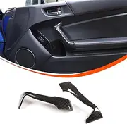 Aotumcer Interior Door Handles Cover Compatible with Subaru BRZ 2012-2020 Toyot@ 86 2012-2020, Armrest Panel Trim Cover Set, for Front Door Armrests (1 Pair, Carbon Fiber Look Trim)