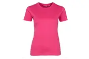JBs Ladies Plain Basic 100% Cotton T-shirt 1LHT - Hot Pink