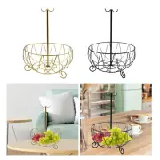 Large Fruit Bowl Holder with Banana Hanger Tree Bread Storage Centerpiece