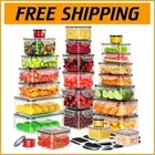 Versatile 52 PCS BPA-Free Meal Prep Containers - Stackable, Dishwasher Safe