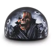 Daytona Motorcycle Half Helmet Skull Cap Come Get Em full DOT Approved 2XL