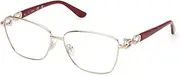 [GUESS] GU50179 032 Shiny Pale Gold 57/14/140 Women's Glasses, 032 Shiny Pale Gold, 57/14/140