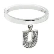 Amazon Essentials Womens' Size 7 "U" Initial Dangle Ring