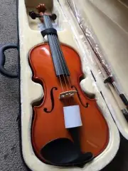 EM-50 Beginner Violin Outfit 1/10 Rosewood Fingerboard Anodized Tailpiece