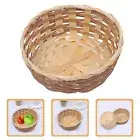 Handmade Storage Basket Food Container Bamboo Bread Basket Fruit Storage Bin