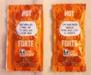 Taco Bell Salsa Hot Sauce YOU KNOW YOU WANT ME & IM YOUR MAIN SQUEEZE Packets