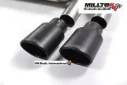 For Audi TT MK3 TTS 2.0TFSI Quattro Milltek 4x Black Oval Tips Tail Pipes Tri...
