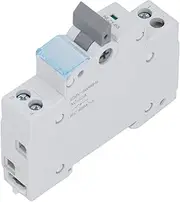 Dual Power Automatic Transfer Switch, 63A 1P MTS DIN Generator Changeover Switch, Dual Power Mini Controller with Three Color Indicator Window, for RV Home 230VAC