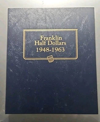 Franklin Half Dollars 1948-1963 Whitman Classic Coin Album. 1978. No Coins.