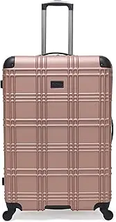 Ben Sherman Nottingham Lightweight Hardside 4-Wheel Spinner Travel Luggage, Rose Gold, 28-Inch Checked, Nottingham 28" Lightweight Hardside 4-Wheel Spinner Checked Size Travel Luggage