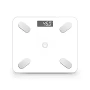 SOGA Wireless Bluetooth Digital Body Fat Scale Bathroom Weighing Scales Health Analyser Weight White
