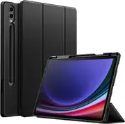 MCC For Samsung Galaxy Tab S7+ Plus 12.4" Case Cover Soft Back Pen Slot T970 [Black]