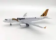 Tigerair Airbus A320-232 VH-VNC With Stand 1:200 Scale Inflight200 IF320TT0721