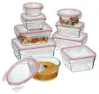 Glasslock Oven Safe Container 9pc Set Clear