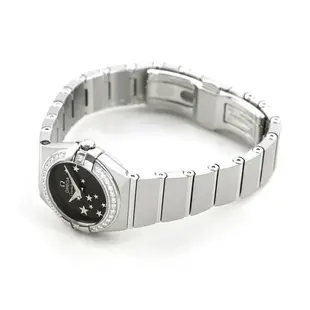 Omega 歐米茄 瑞士頂級腕錶 星座 24mm 鑽石 瑞士製造 123.15.24.60.01.001 OMEGA 女錶 女用 手錶 品牌 黑 時計