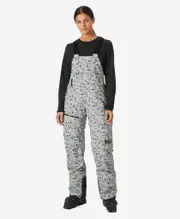 WOMENS POWDERQUEEN BIB PANT, Mellow Grey | Helly Hansen AU