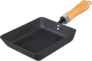 Wahei Freiz RB-3284 Nagayoshi Nagayoshi Strong Iron Nitride Frying Pan, Egg Grilled, 5.5 x 7.5 inches (14 x 19 cm), No Need for Empty Frying