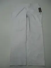 new STUDIO 253 Pants Women's Size L Casual Stretch Rayon White Slim Ankle