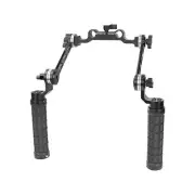 Rubber-covered ARRI Rosette Hand Grip & 15mm Railblock Adapter for Shoulder Rig