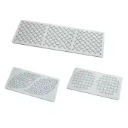 Hollow Fishing Net Pattern Lace Mat Chocolate Silicone Mold for Cake Decorating