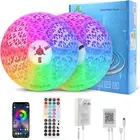 2X10M Ultra Bright Bluetooth Led Strips Lights 20M Flexible 5050 RGB Color Chan