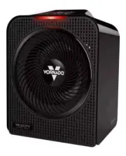 Vornado Velocity 5 Portable Heater -Whole Room Heater Black