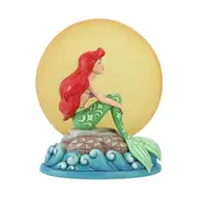 Disney Traditions Mermaid by Moonlight Ariel Sitting on Rock Light Up Figurine