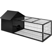 Rabbit Cage Hutch Indoor Outdoor Enclosure Pet Metal Carrier - 162cm