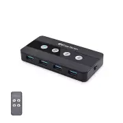 Cable Matters 4 Port USB 3.0 KVM Switch Hub USB Sharing Switch for 4 Computers a