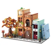 1488PCS Magic Bookends Building 3D Creative Book Stand Building Bookshelf Insert Decoration, Bookcase Miniature House Model