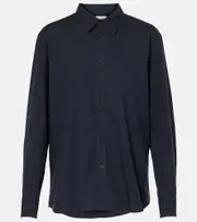 [Nili Lotan] Nili Lotan Raphael cotton shirt AU 10 blue