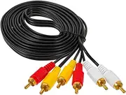 BUGUUYO Versatile Cable Male to Male Audio Video Connection Wire Compatible VCR