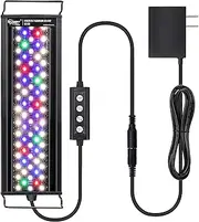 hygger 22W 24/7 Aquarium Light, Adjustable Timer, Adjustable Brightness Fish Tank Light, Aquarium Light for Planting and Freshwater Tanks, 7 Colors [Energy Class A+]