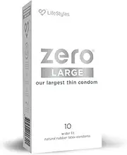 LifeStyles Zero® Large Condoms 10 Pack