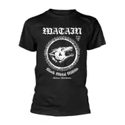 WATAIN - BLACK METAL MILITIA BLACK T-Shirt, Front & Back Print X-Large- O3361 Comfortable fabrics of high quality
