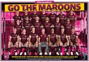QLD MAROONS STATE OF ORIGIN NRL RUGBY TEAM PLAYER POSTER,BARGAIN,4
