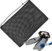 Snorkel Bag - Waterproof Mesh Bag with Drawstring | 68x48cm Extra Large Scuba Diving Accessories Organizer for Snorkeling Trip Swim Training Fins Storage