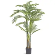 6.5 FT Lifelike Artificial Palm Tree for Home Decor - Easy Assembly & Maintenance