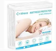 Bamboo Viscose Mattress Protector – Waterproof & Ultra Soft Breathable Noiseless Washable Bed Mattress Cover for Comfort & Protection-King