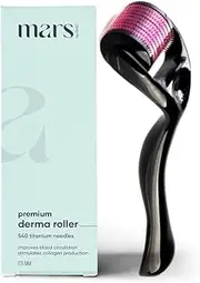 [mars by GHC] Premium Derma Roller for Hair & Beard Growth, Activates Hair Follicles, 0.5mm 540 Micro Needles, Pack of 1