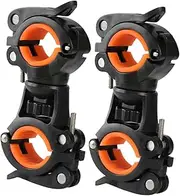 HAWILLOSCH 2pcs Bike Headlight Clamp Mount Quick Release Handlebar Holder for Bike Flashlight Durable Bicycle Front Light Stand