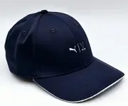 Puma Golf Trucker Cap Adjustable SnapBack Hat Navy Blue New