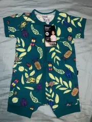 BONDS Bugs Zippy Zip Wondersuit Romper Size 0 *BNWT*.