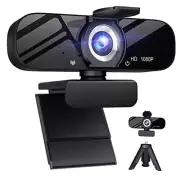 1080P Webcam with Microphone,Plug and Play USB Computer Camera for