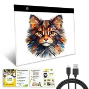 B4 Size LED Light Box 5 Millimeters Ultrathin Light Pad USB Art Tracing Board...