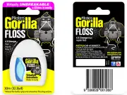 3x, 6x or 9x Piksters Gorilla Dental Floss 30m Packs - Buy Bulk & Save!